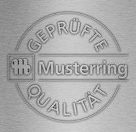 Une qualité assurée par le certificat de qualité Musterring. Un de nos atouts majeurs : la qualité certifiée.