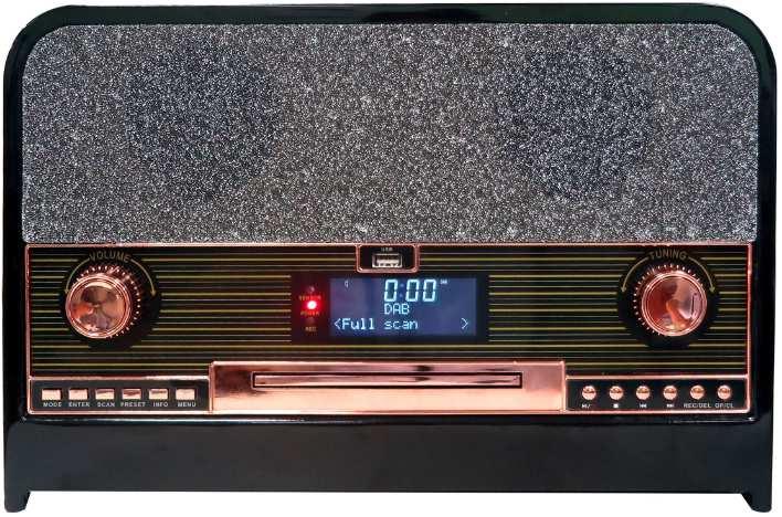 Bijzonderheden Rechtstreeks opnemen van DAB, CD, BT, AUX IN op USB stick tot 32GB DAB en FM radio met LCD display Muziek afspelen & opnemen via Bluetooth 2.