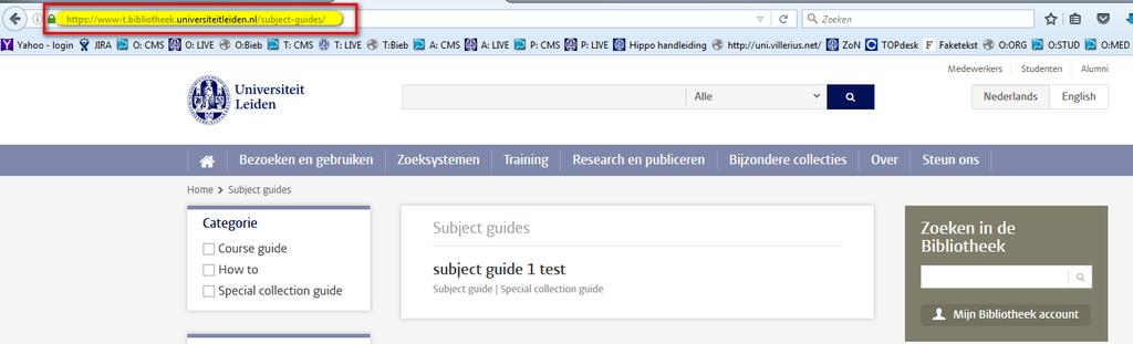 Elementen in het CMS: 1. titel 2. introductie 3. Feiten blokje 4.