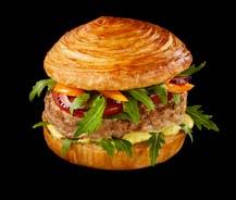 lardons, emmental Burger bun's mais Burger