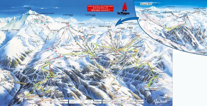 Het skigebied Paradiski is een gevarieerd skigebied voor beginnende- en gevorderde wintersporters met ruim 425 kilometer piste, waarvan ruim 200 kilometer in La Plagne.
