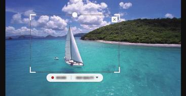 Apps en functies Een deel van een video vastleggen Tijdens het afspelen van een video selecteert u een gebied en legt u het als een GIF-animatie vast.