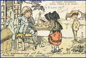 .. de enige band tussen de strijders, hun familie en de verwanten die wachten op het nieuws over wat verkeerdelijk - het einde van de oorlog werd genoemd. t Postkaart gepubliceerd in Parijs. I.