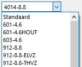 De waarden Boutdiameter en Boutnorm moeten altijd aan elkaar gekoppeld worden. (zie deel 2, Parametriseren, blz. 56).