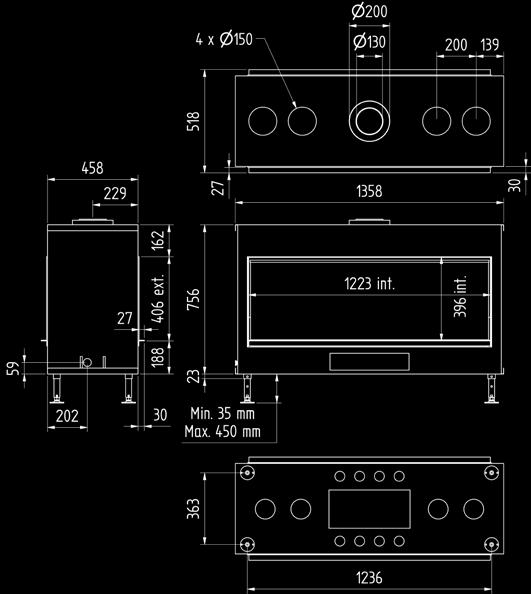 gewicht / poids afwerkingsmaat / dimensions visibles