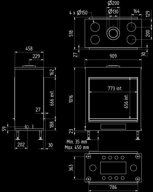 gewicht / poids afwerkingsmaat / dimensions visibles