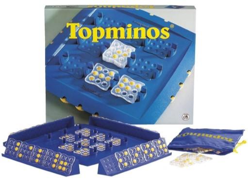 Spel 11: Topminos Op het spelbord plaatsen spelers om de beurt hun transparante spelstenen in stapels.