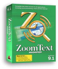 ZoomText Magnifier Deze ZoomText Magnifier biedt u:» vergrote weergave van wat u typt en/of leest: tot 36x;» ondersteuning voor Microsoft Office 2010;» deze versie van ZoomText biedt ondersteuning
