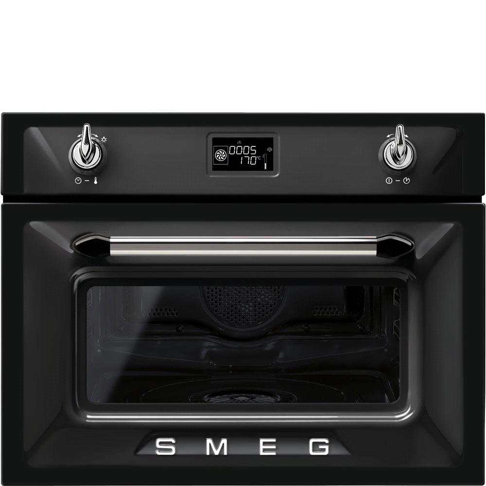 SF4920VCN COMBI STOOMOVEN, VAPOR CLEAN, ZWART EAN13: 8017709210908 Hoogte 45 cm 20 automatische programma's Groot LCD display bedieningsknoppen Programmator begin en einde kooktijd Geluidssignaal