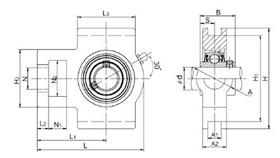 7 UCFL212 54,30 LAGERS UCT SPANLAGERBLOK SMERING H d (mm) L L1 L2 L3 A N N1 N2 H1 H2 B (mm) S A1 A2 GISS Prijs 89 17 94 61 10 51 32 19 16 32 76 51 31 12.