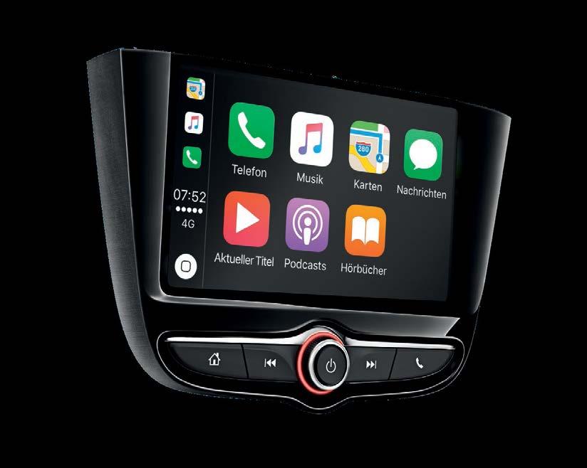 Smartphone-integratie De IntelliLink-systemen 2 zijn geschikt voor Apple CarPlay 3, zodat je via het 7-inch touchscreen eenvoudig