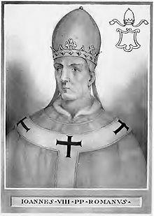 paus Johannes VIII 876 Karel werd in Pavia uitgeroepen tot koning van Italië. Lodewijk de Duitser viel met zijn leger West-Francië binnen.