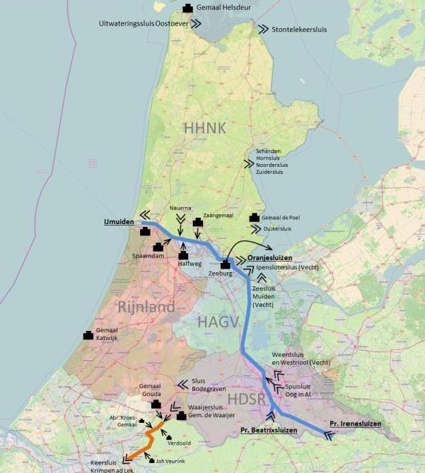 Noordzee kanaal Amsterdam Rijnkanaal IJmuiden-