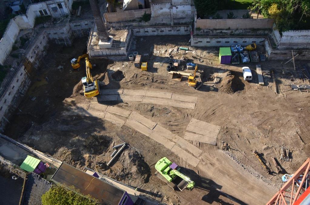 Uitzicht vanuit de cabine torenkraan