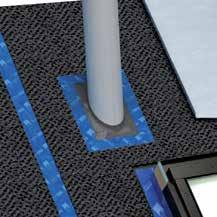 Bovendien beschermt deze de metalen dakbedekking tegen corrosie aan de onderzijde, omdat alle vlakken in contact staan met de lucht.