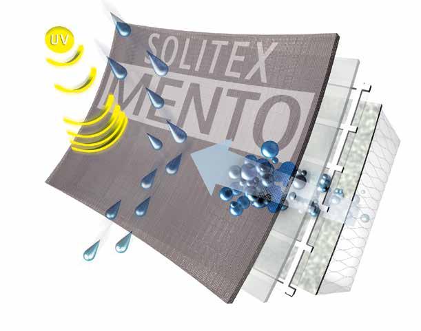 SOLITEX Winddichting buiten 182 De beste bescherming voor dak en wand pro clima SOLITEX-systemen Uiterst diffusieopen, tegelijkertijd zeer bestendig tegen slagregens dankzij het meest moderne