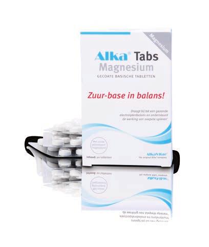 Alka Tabs Magnesium wordt niet aangetast door het maagzuur Alka heeft dit probleem weten te tackelen door een tablet te ontwikkelen met een maagzuurresistente coating die de maag onaangetast passeert