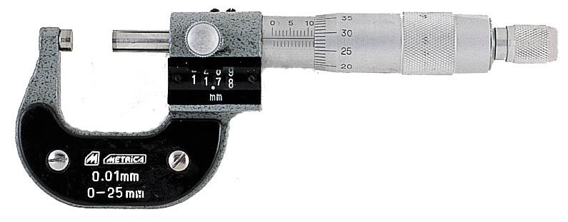 MICROMETRE DIGITAL D'EXTERIEUR REMISE A ZERO LEVIER DE BLOCAGE ELEKTRONISCHE BUITEN MICROMETER TERUG OP NUL M44222 0-25 0,001 mm-inch Livré avec KLEMHENDEL M44223 25-50 0,001 " pile M44224 50-75