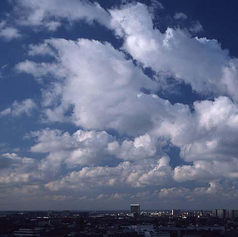 In die delen van de wolk die een temperatuur aanzienlijk beneden het vriespunt hebben kunnen ook ijskristallen voorkomen.