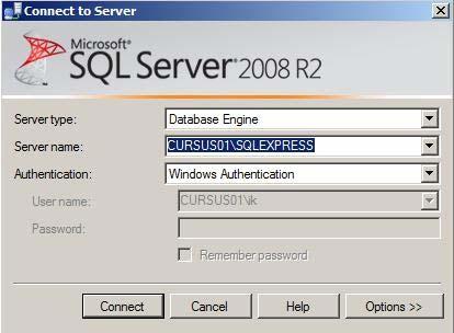 dan kunt u op Database Engine klikken en de desbetreffende server kiezen.