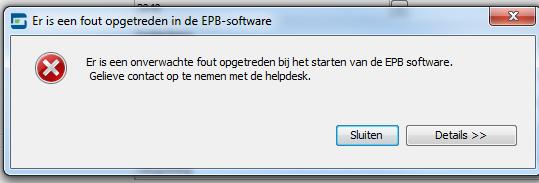 1 de U-waarde van de constructie (en dus ook K-peil, E-peil, ) grondig kan verschillen. 2. Knoop Ventilatie geeft foutmelding en is niet beschikbaar Als u een project uit een versie ouder dan 7.0.