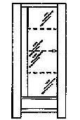 131 VITRINE 2 (2 glasdeuren - 2 portes verres) 1363 1768 495 1.317 incl.