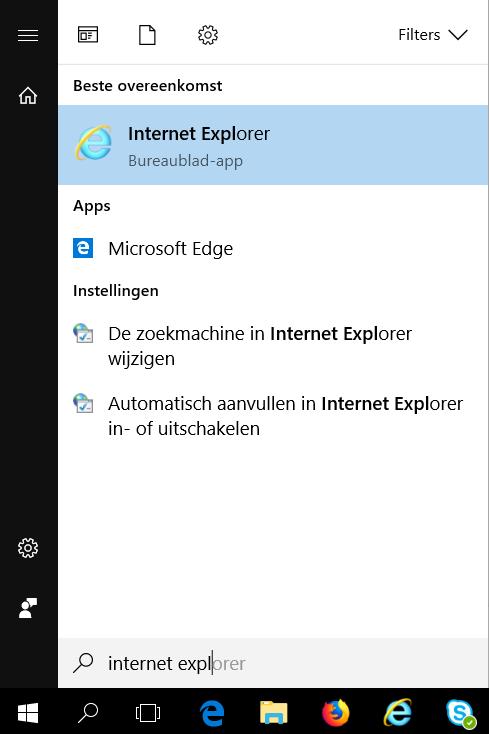 Ga vervolgens in Internet Explorer naar de inlogpagina van de Desktop Gelderland en volg