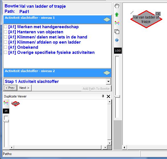 E) Het veld verbreden Houd je cursor op de rand van het linker venster.