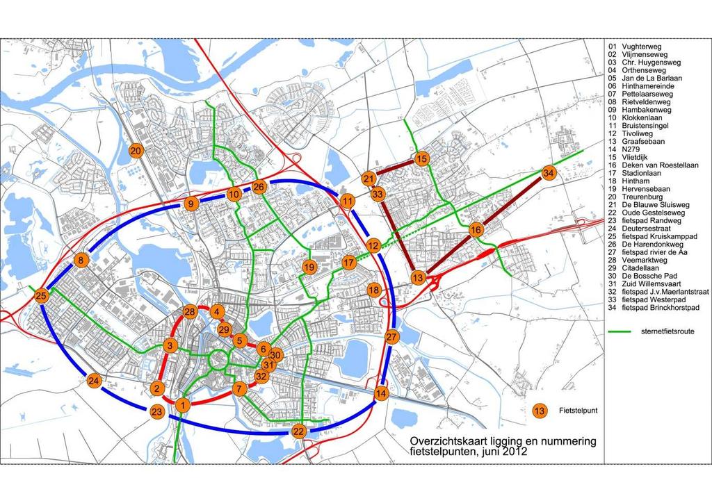 4. Fietsverkeer In 2011 is s-hertogenbosch gekozen tot fietsstad van Nederland. De fietstellingen zijn moeilijk te vergelijken.