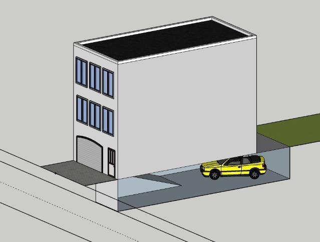 III. REGENWATERBEHEER Definitie van het project: Ofwel een klein gebouw met 4 appartementen met 80 m² dak 36 m²