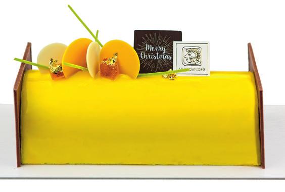 Crumble van amandelen-citroen/ Gelei van passie en mango/ Amandelbiscuit/ Vanille