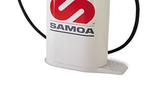 Inhoud Contenu D-805 16 kg 6023 000 805 NL Handbediende smeerunit SAMOA: draagbaar, inhoud 16L Drukbereik : 175-50 bar Capaciteit : 10-20 g/slag "Multi-Pressure Grease Bucket Pump": metalen