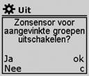 van de groep(en), 10 Bevestig de keuze en 11 Na ongeveer 0 seconden wordt het hoofdscherm weer