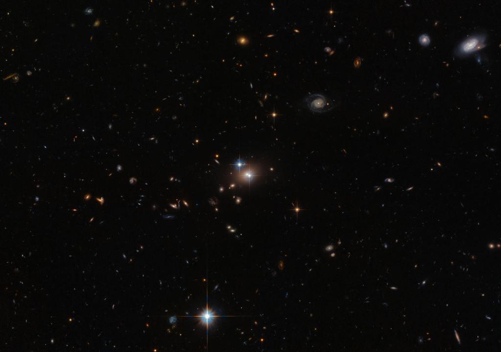 Interferometer met vertraagde keuze Dubbele quasar QSO 0957+561 ontdekt in 1979 Op bijna 14 miljard