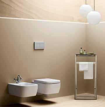 Isolation acoustique pour WC et bidet suspendu. 920.95500 TULIP ONE Hang bidet, 36 x 55 x h: 21,5 cm, 1 kraangat doorstoken, zonder bevestigingsset.