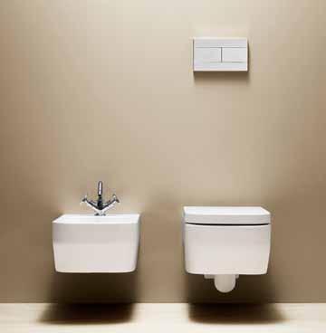 Isolation acoustique pour WC et bidet suspendu. 920.95500 TULIP ONE Closed met horizontale uitgang, 36 x 67 x h: 42 cm, met bevestigingsset.