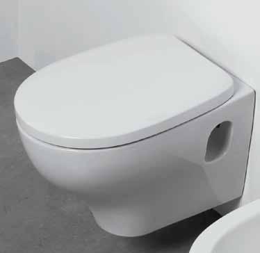 Pratica collectie - Collection Pratica Thermogevormde WC zitting met soft-close scharnieren. Abattant WC thermoformé avec charnières soft-close. 920.05800.