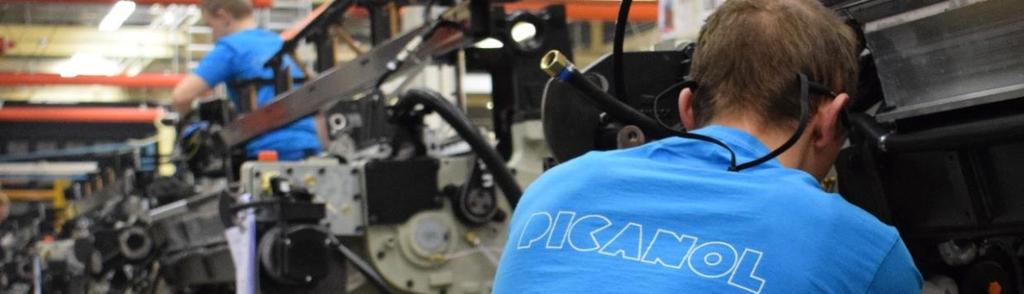 PROFIEL WEAVING MACHINES ACTIVITEITEN Binnen de Picanol Group groepeert Weaving Machines (Picanol) alle activiteiten inzake ontwikkeling, productie en verkoop van hoogtechnologische weefmachines en