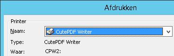 - In elke Wingsinstallatie in WingsCloud is CutePDF Writer als printer opgenomen.