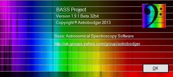 Download eerst de laatste volledige versie: Amateur Astro Spectroscopie https://dl.dropboxusercontent.com/u/87095951/spectro/bass%20project/0.0.1.0/0.0.1.9/1.9.0%20be ta/basspsetup.