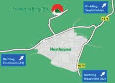 40) naar N280 - Boven aan de afrit linksaf richting Roermond - Na 1 km bij eerste verkeerslichten linksaf richting Leveroy, Heythuysen - Na 1 km bij einde weg rechtsaf richting Leveroy, Heythuysen -