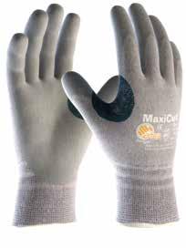 Versterking tussen de duim en de wijsvinger verbetert de snijweerstand en verlengt de levensduur van de handschoen op de zwakke plekken.