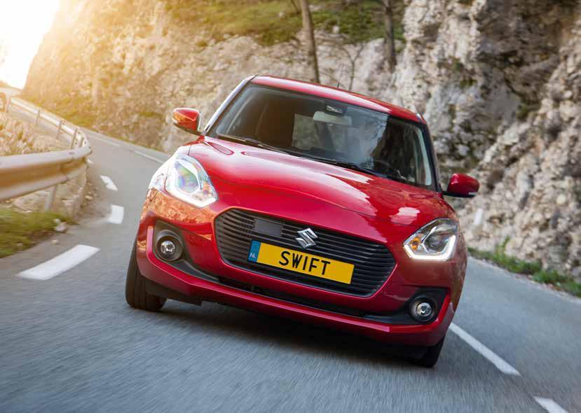 Meer informatie? Op www.suzuki.nl vind je meer informatie over de Suzuki Swift en je dichtstbijzijnde Suzuki-dealer. De modellen in deze brochure zouden kunnen afwijken van de werkelijke uitvoering.