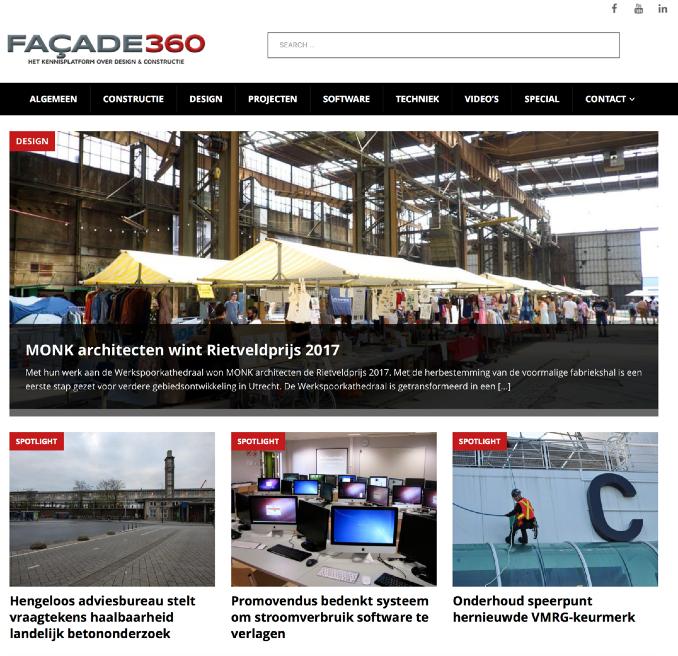 Onze doelgroep De bezoekers van Facade360 bestaan uit architecten, opdrachtgevers en ondernemers.