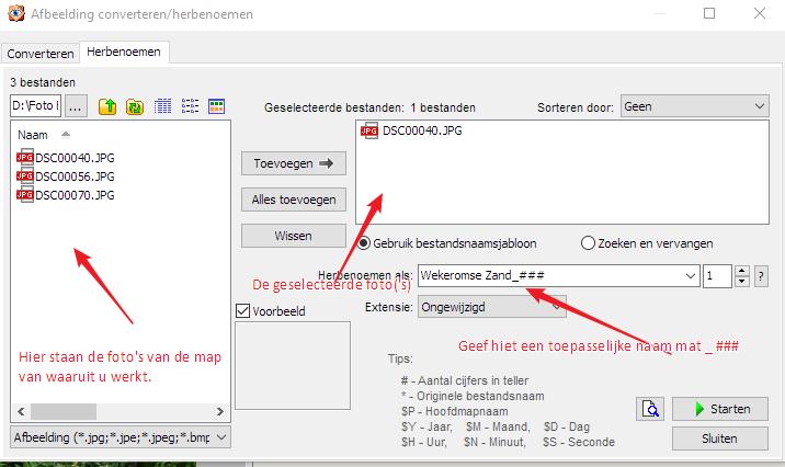 Vergrotings factor [ ctrl] + muiswieltje of + - Deze functie is ook bedoeld voor het vergroten en verkleinen van het voorbeeld venster.