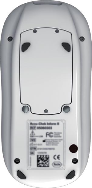 Accu Chek Inform II-meter Venster van de barcodescanner Battery