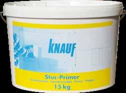 OVER HET PRODUCT Knauf Stuc-Primer is een kunststofdispersie voor sterk of onregelmatig zuigende ondergronden, bedoeld om verbranding van het gipspleister te voorkomen.
