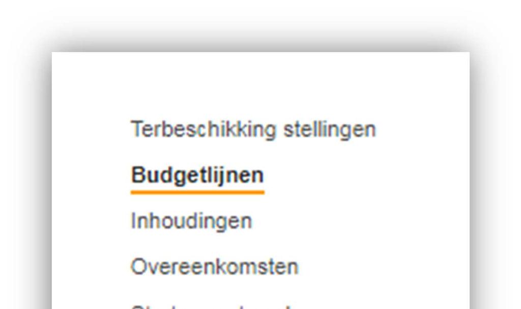 Persoonsvolgend budget beheren Als u uw persoonsvolgend budget wilt beheren, dan kiest u in het menu