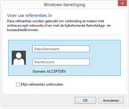 Indien uw pakketsamenstelling van Accept Software ook Accept Rapportage bevat dan dient u het volgende adres te gebruiken: https://onlinerapportage.accept-networks.nl/rdweb/feed/webfeed.