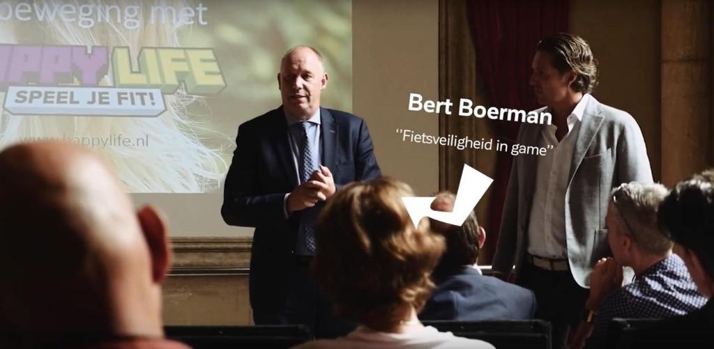 Gedeputeerde Bert Boerman ziet het unieke en innovatieve in het platform terug. De heer Boerman was ook als één van de sprekers aanwezig tijdens de lancering van Happy Life.